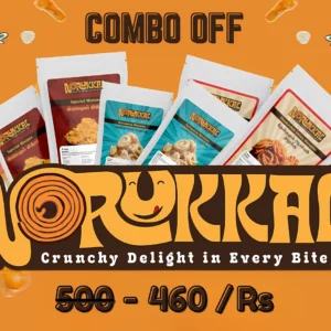 Tea Time Combo | Kovilpatti Kadalaimittai -200g | Manaparai Onion murukku -200g | Special Mixture -250g | Garlic Spicy murukku - 200g